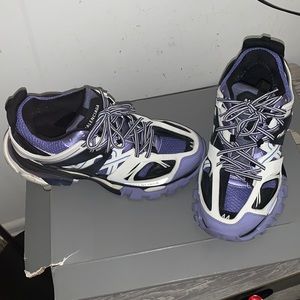 Men’s Balenciaga Size 44 US 11 Purple Black White